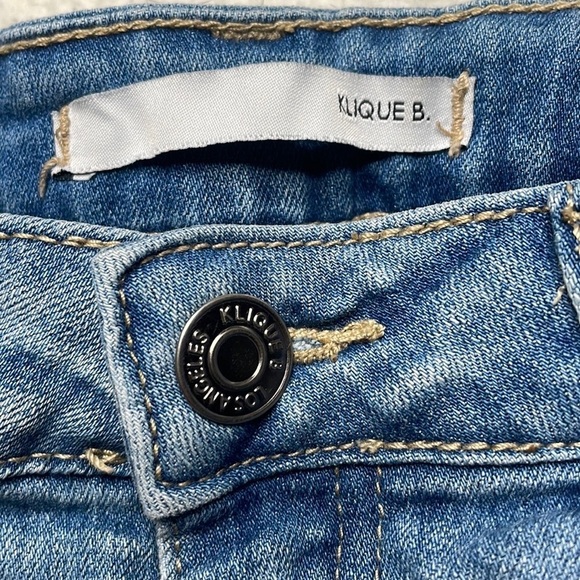 KLQUE B. Shorts Stretchy Distressed Denim 27 - Picture 3 of 6